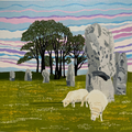 Ancient Avebury – Hand Printed Reduction Lino Cut