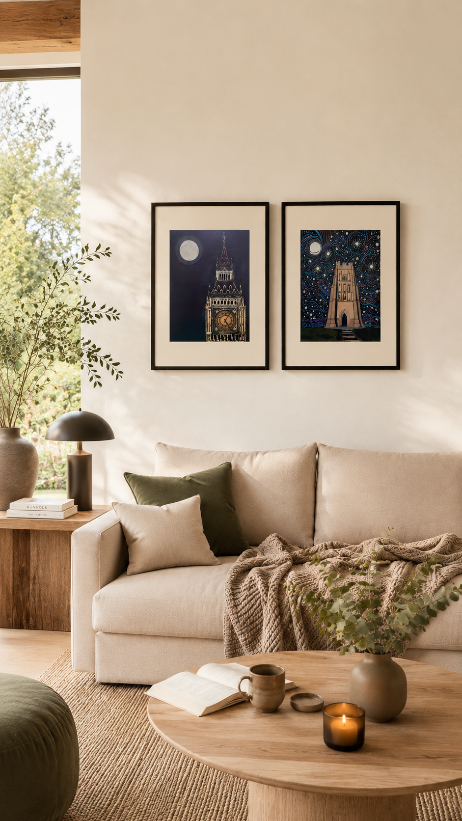 Big Ben – Hand Printed Reduction Lino Cut