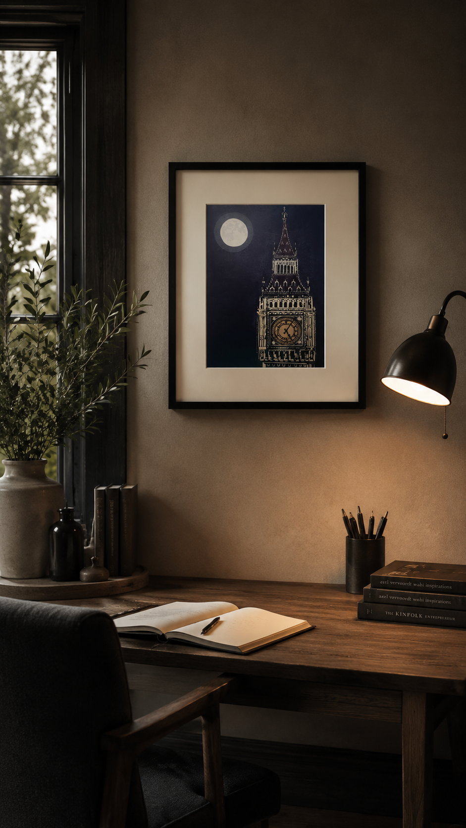 Big Ben – Hand Printed Reduction Lino Cut