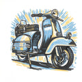 Lambretta – Hand Printed Reduction Lino Cut